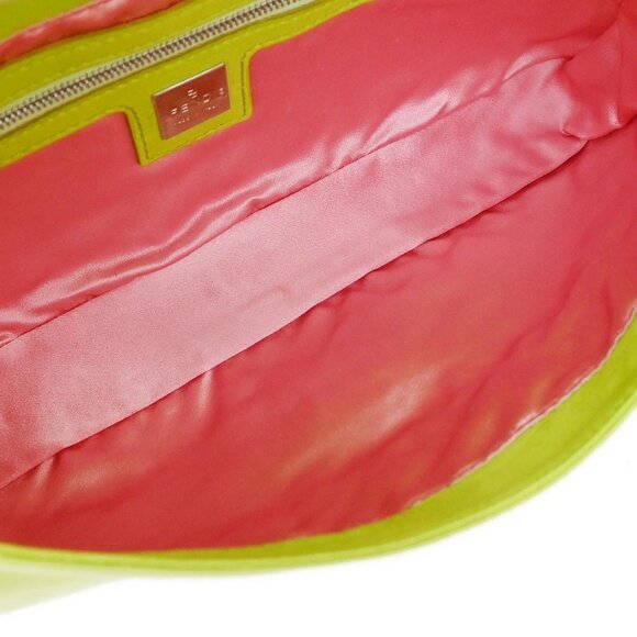 Fendi Green Lambskin Baguette Handbag 2348 26424-008 125003 - Picture 7 of 9